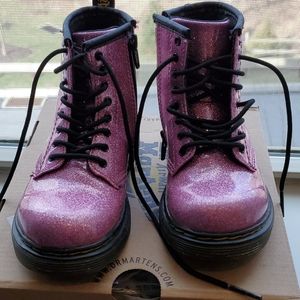Kid's Dr. Martens Boots 1460 Glitter Pink